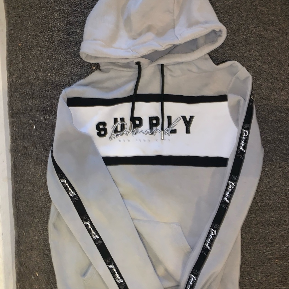 Stylish Black and White Hoodie